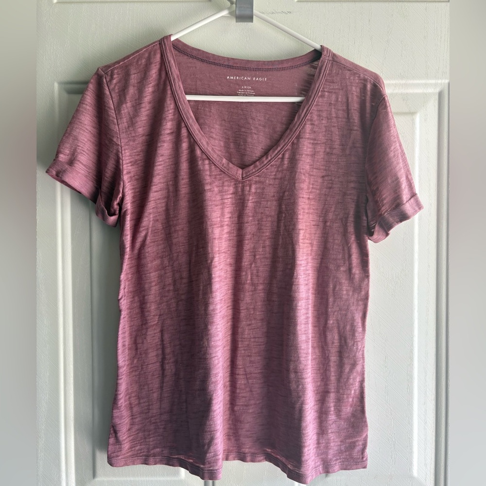 American Eagle Outfitters Maroon Tee
